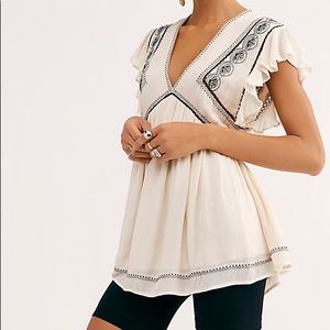 Falling Water Embroidered Tunic